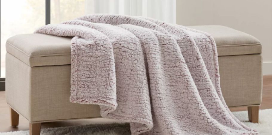 Cozy Sherpa Throw Blanket Just $9.99 at Macy’s (Regularly $30)