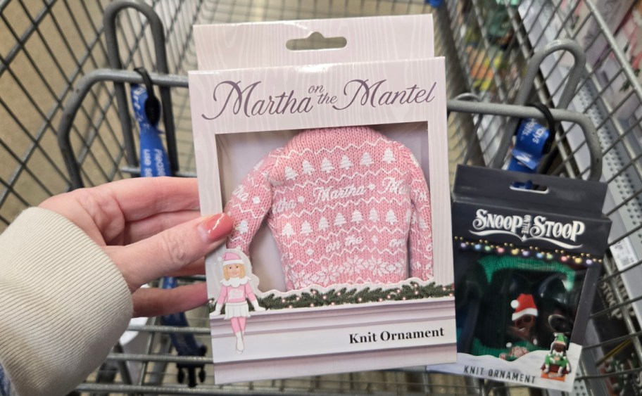 Martha on the Mantel sweater-themed ornament