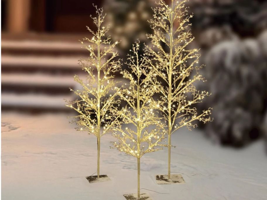 3 My Texas House LED Trees