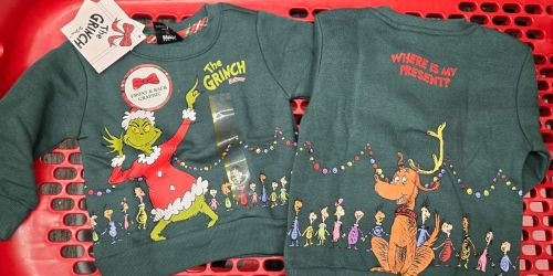 40% Off Grinch Family Matching PJs at Target (Christmas Card Outfit Idea!)