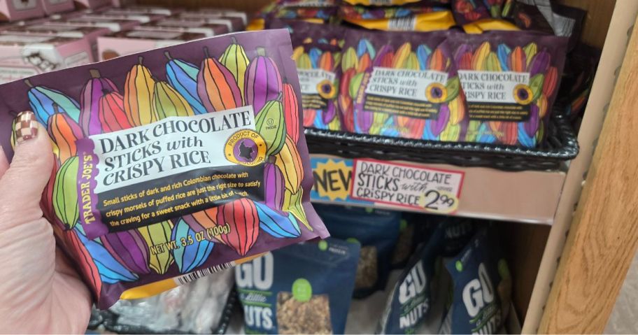 A bag of chocolate candy