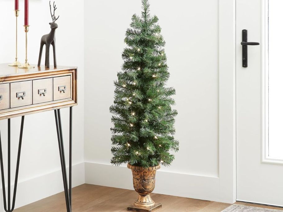 4" Montclair Spruce Artificial Pre-Lit Tree