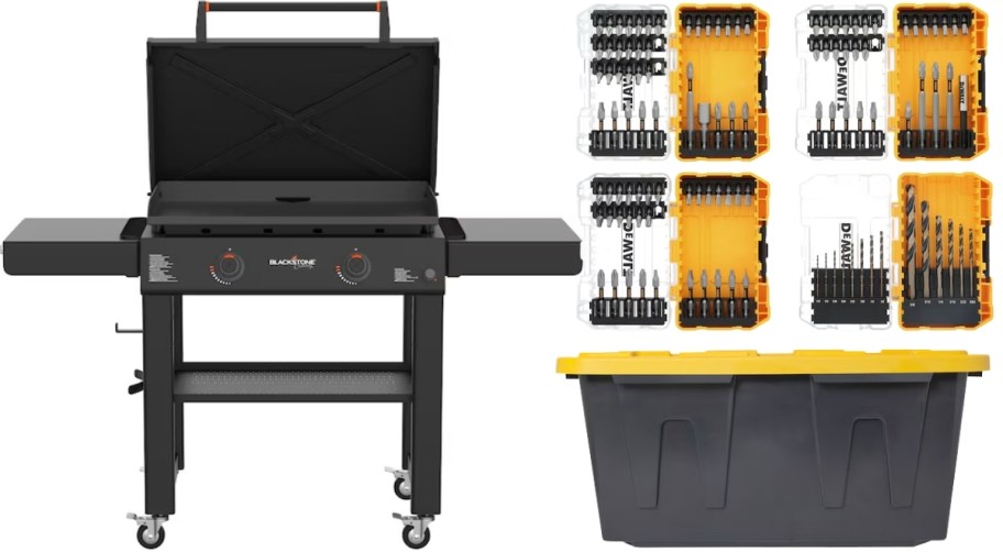 griddle drill bits and utility storage tote