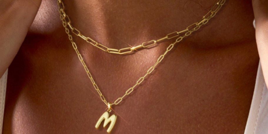 Bubble Letter Necklace Only $3.39 on Amazon | Cute Stocking Stuffers