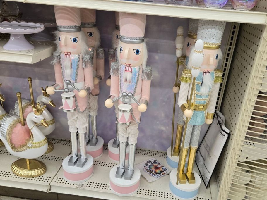 Fairytale Nutcrackers on shelf in store