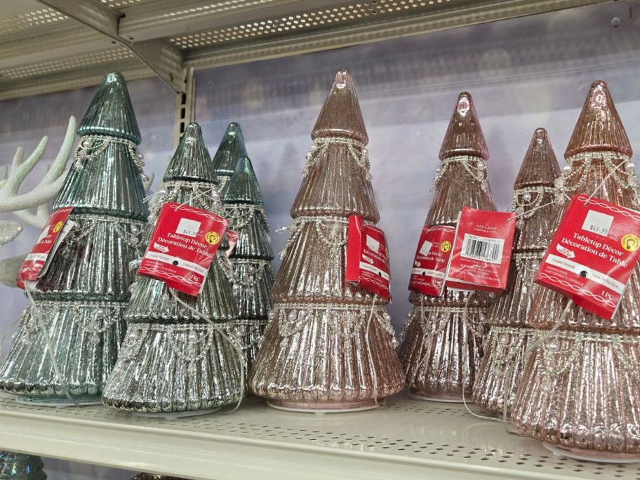 LED Glass Crystal Tree Tabletop D&eacute;cor on shelf in store