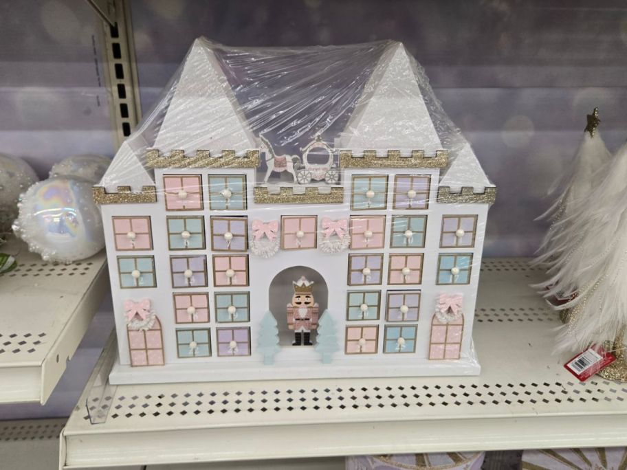 Christmas Castle Advent Calendar on shelf in store