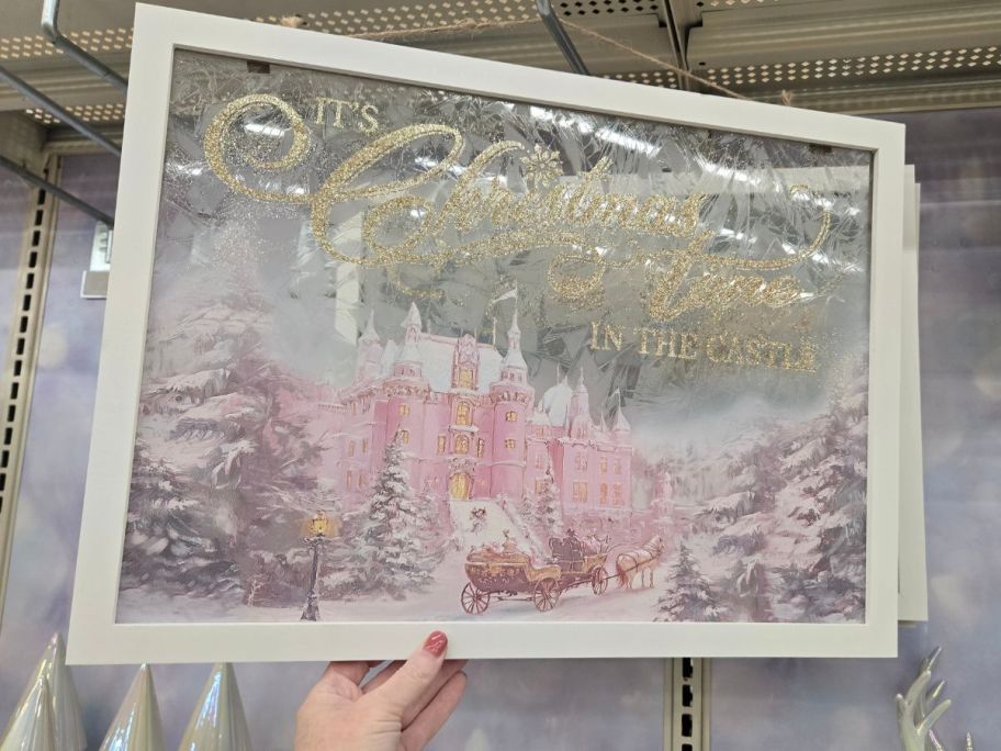 Christmas in the Castle Framed Wall D&eacute;cor in hand in store