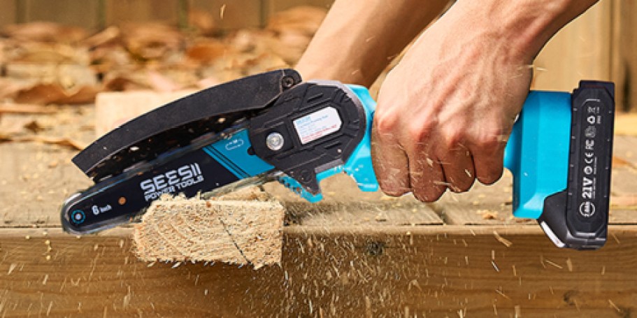 Mini Cordless Chainsaw Only $14.99 on Amazon (Reg. $35)