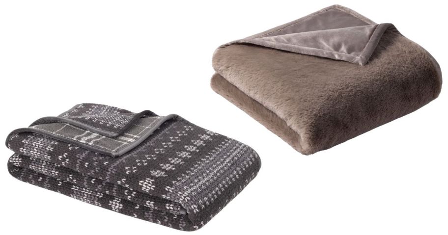 two throw blankets