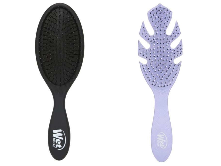two wet brushes