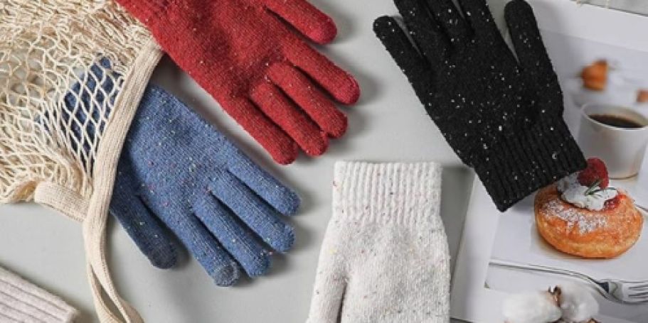 Women’s Winter Gloves 4-Pack Just $5.99 on Amazon (Only $1.50 Per Pair!)