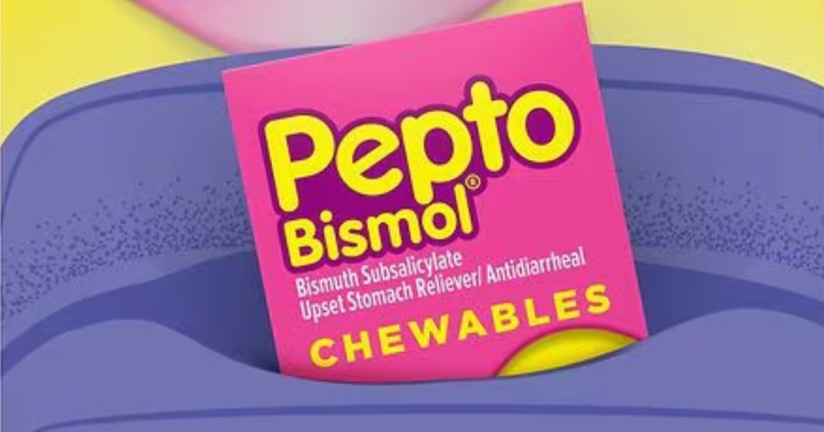 pepto bismol chewable tablets box