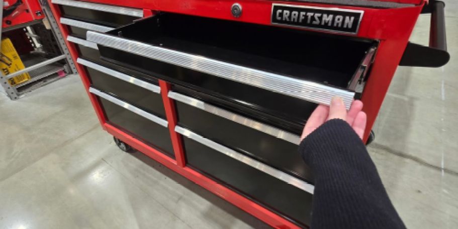 $140 Off Large Craftsman Rolling Tool Cabinet on Lowes.com (Great Gift for the Guys!)