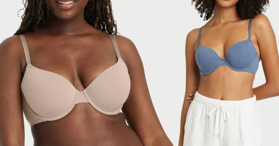 two women wearing auden bras