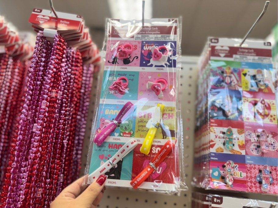 valentines exchange cards bracelets
