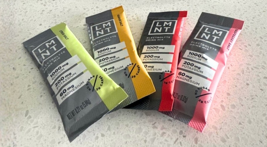 four flavor of lmnt electrolyte salts 