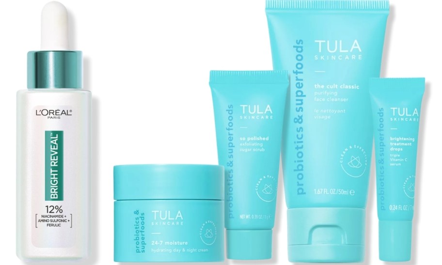 loreal dark spot corrector and tula travel gift set