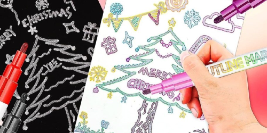 Glitter Outline Markers 12-Pack Just $4.39 Shipped on Amazon (Reg. $8)
