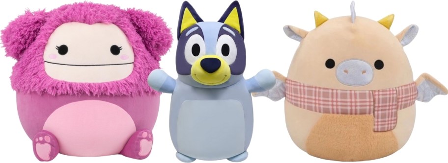 three squishmallows