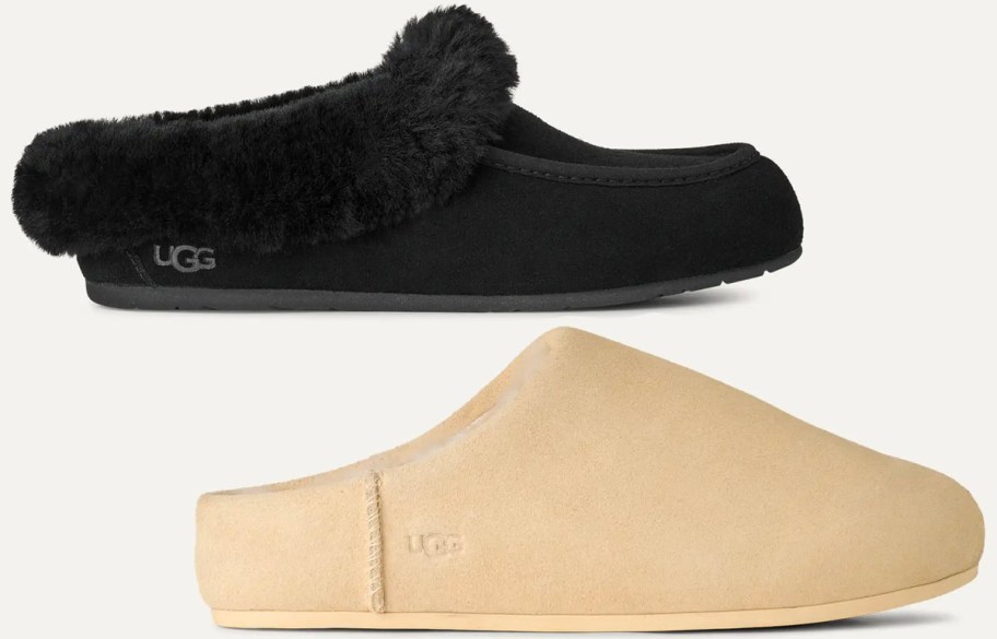 black and tan ugg clogs 