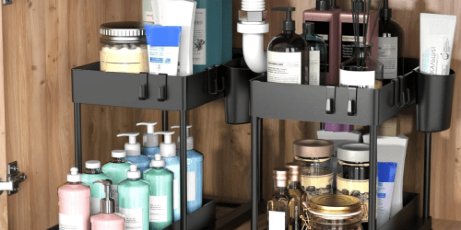TWO Under the Sink Organizers Only $14.99 Shipped for Prime Members (Reg. $30)