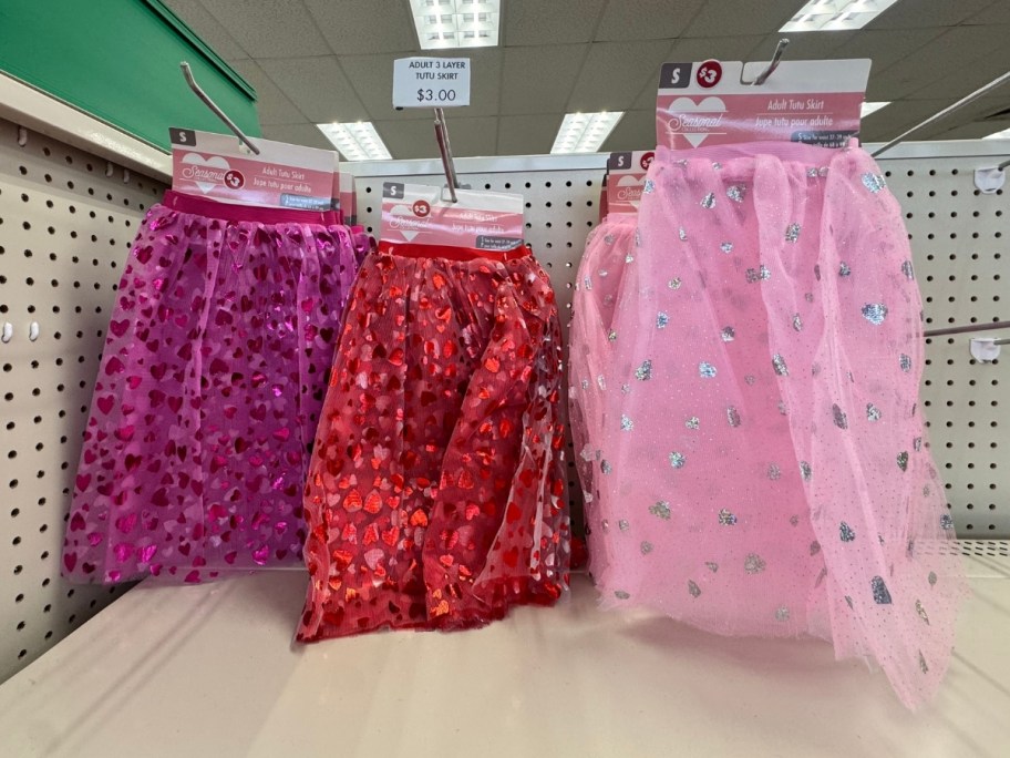 3 womens valentines day tutus