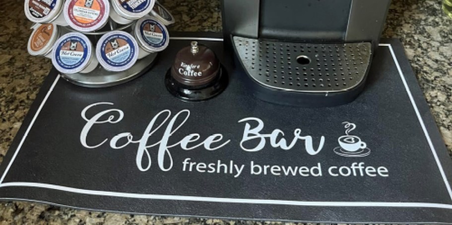 Coffee Bar & Dish Drying Mat Just $5.77 on Amazon (Reg. $12)