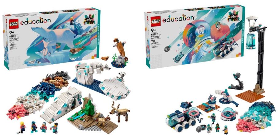 stock image of two different lego sets