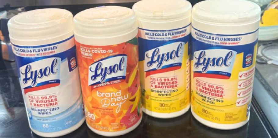Hurry! Lysol Disinfecting Wipes 4-Pack ONLY $9 Shipped on Amazon (Reg. $15)