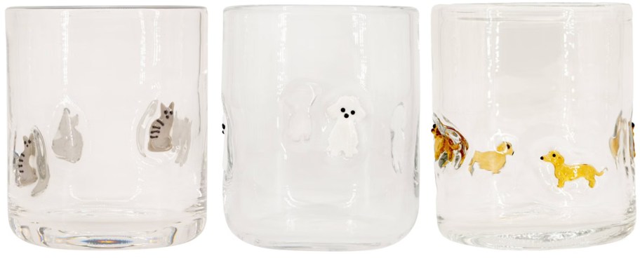 Madison Home Cat, White Fluffy Dog, and Dachshunds Icon Glasses
