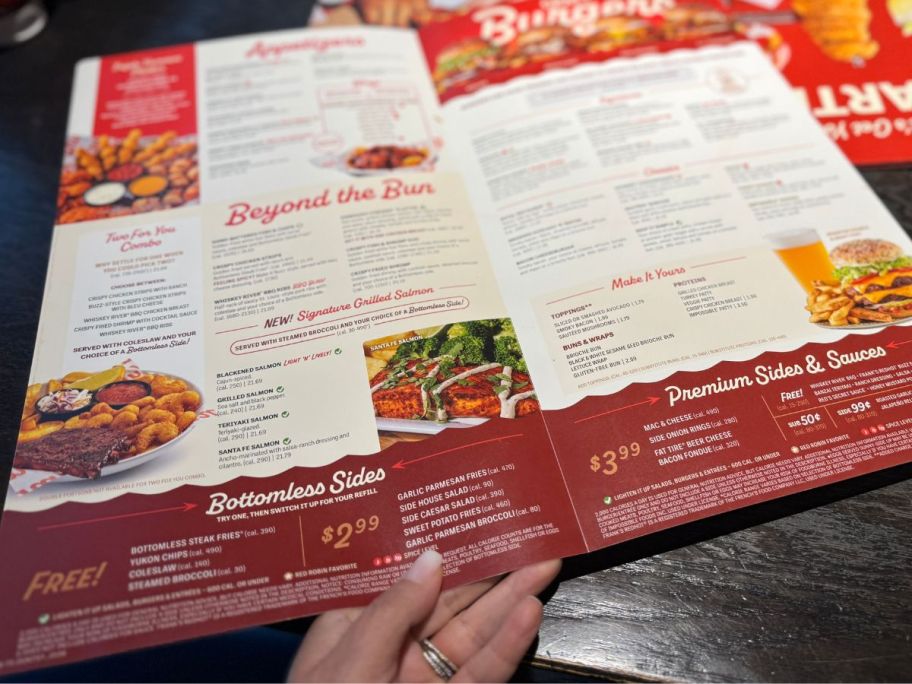 Red Robin Menu