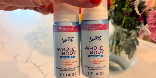 TWO FREE Secret Deodorant Travel-Size Sprays on Walgreens.com