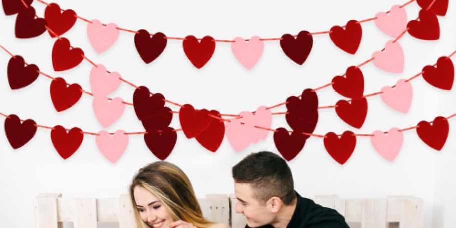 Valentine’s Day Heart Garland Just $4 on Amazon