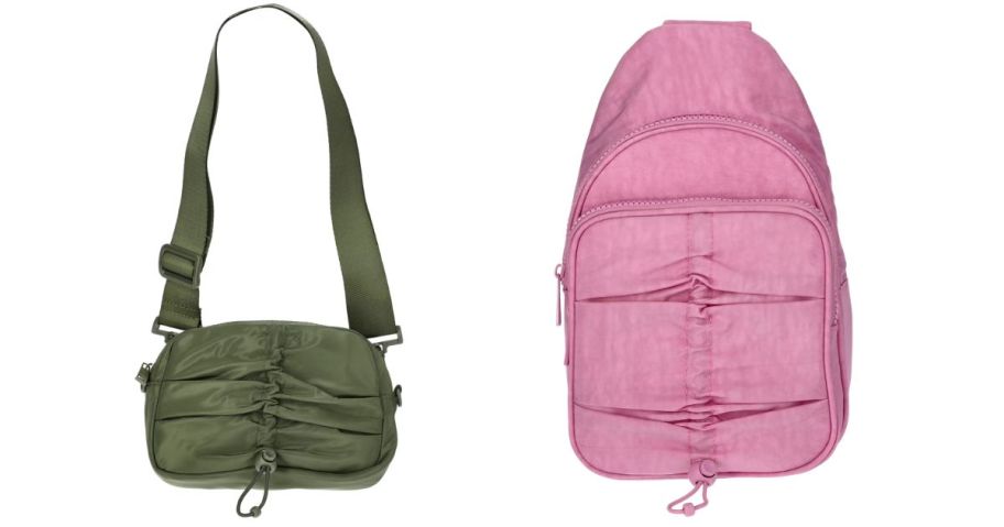 Green and pink walmart purses