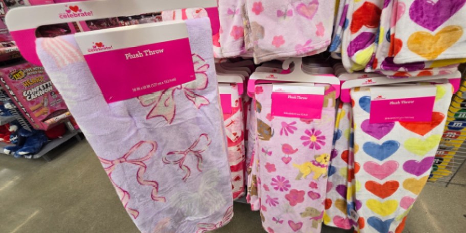 Walmart Valentine’s Blankets from $4.98 (Regularly $10)
