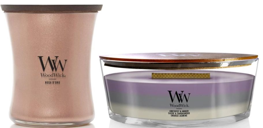warwick candle in single and wood wicks
