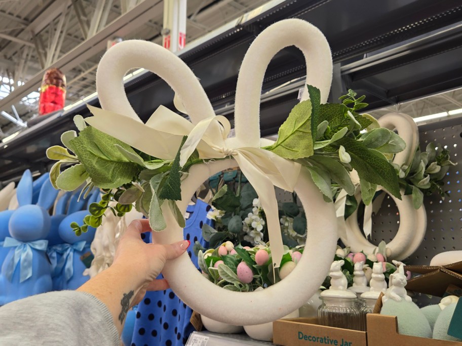 Way To Celebrate Bunny Head Wreath