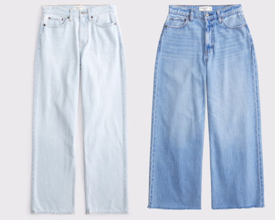 two pairs of jeans