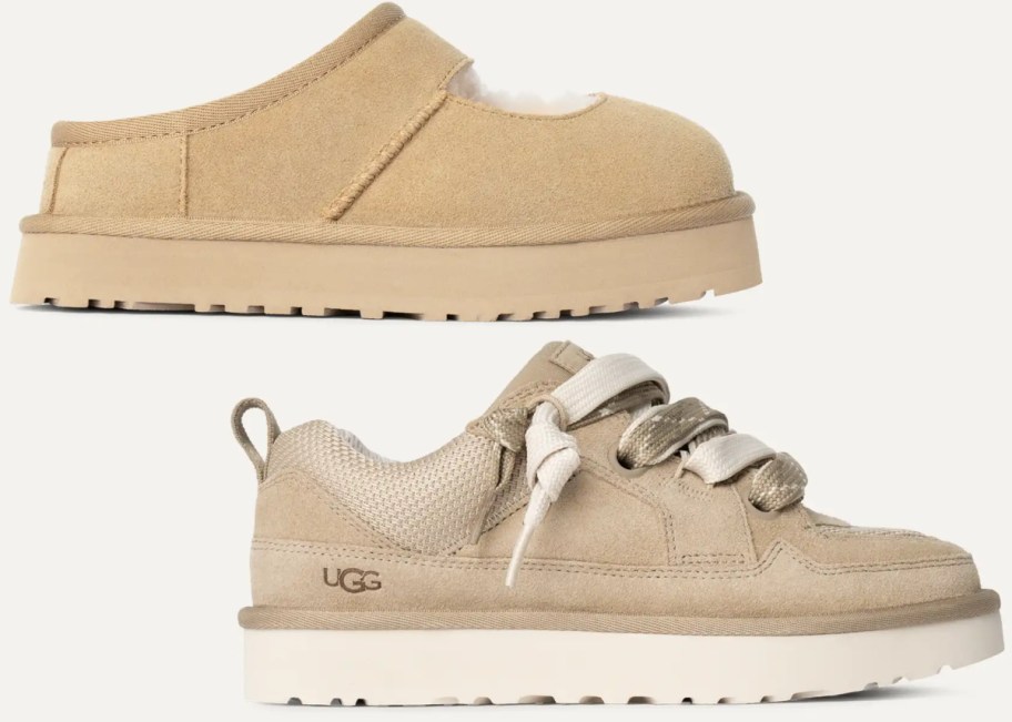 Two kids UGG shoes.