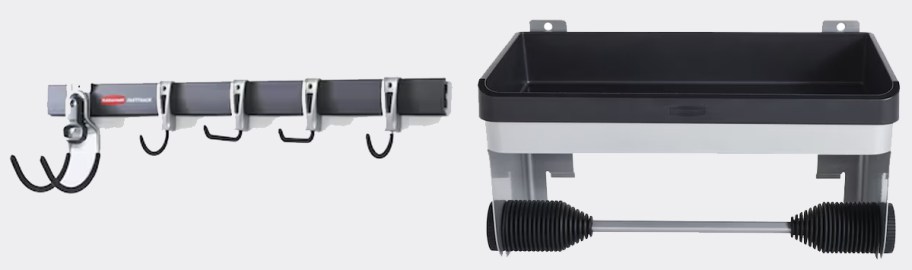rubbermaid fast track system and paper towel holder 