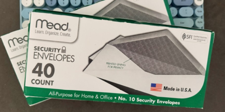 Mead Envelopes 40-Pack Just $1 Shipped on Amazon (Reg. $5)