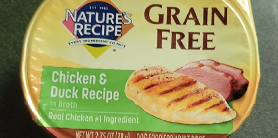 Nature’s Recipe Grain Free Wet Dog Food 12-Pack Just $5.74 Shipped on Amazon (Reg. $14)