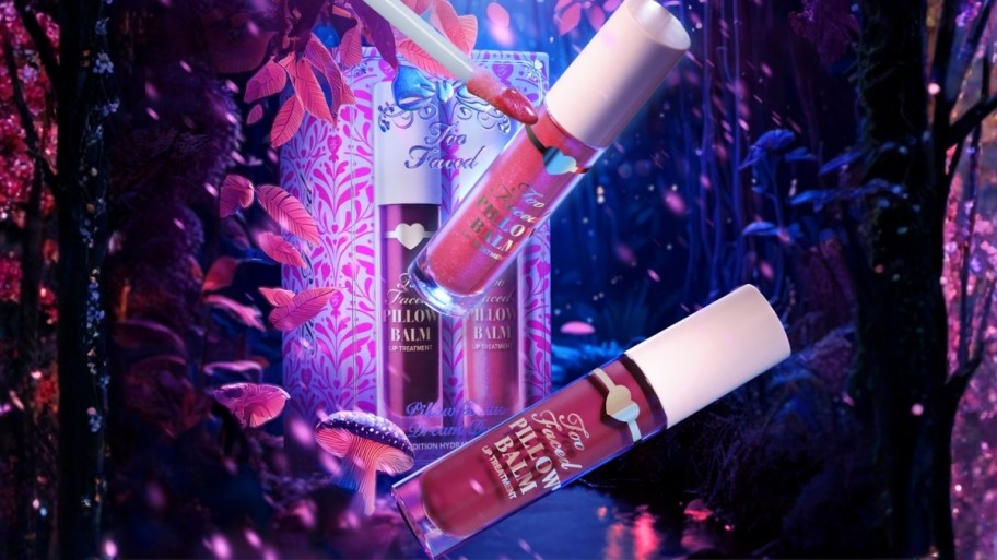 two tubes of lip balm treatment