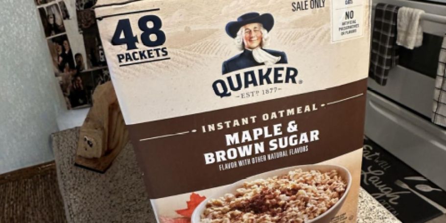 Quaker Instant Oatmeal 48-Count Just $10 Shipped on Amazon