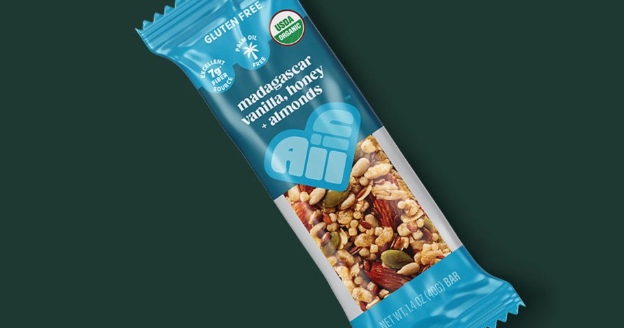 All In Madagascar Vanilla, Honey + Almonds Nut & Seed Bar