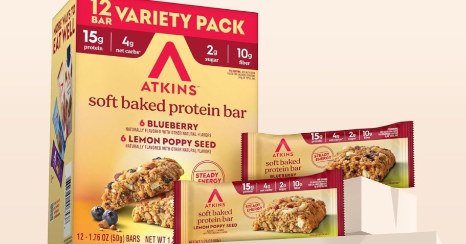 Atkins High Protein Granola Bars 12-Count Just $15.70 Shipped on Amazon