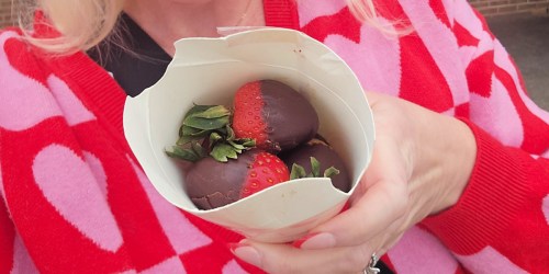 FREE Edible Arrangements Chocolate-Dipped Fruit Cone