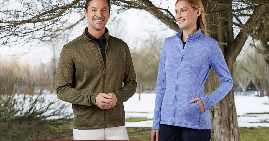 32 Degrees Grid Tech Full-Zip Jackets