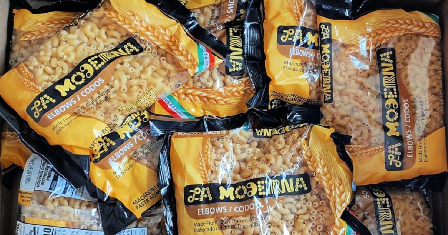 Box of elbow pasta